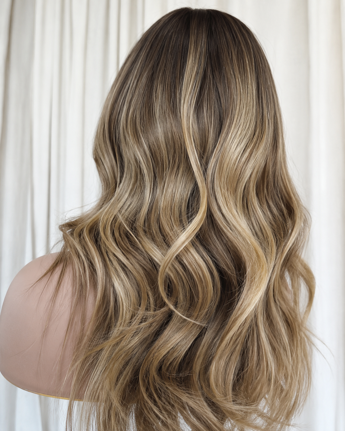 LUNA chocolate brown human hair lace front wig | Milk & Honey Wigs