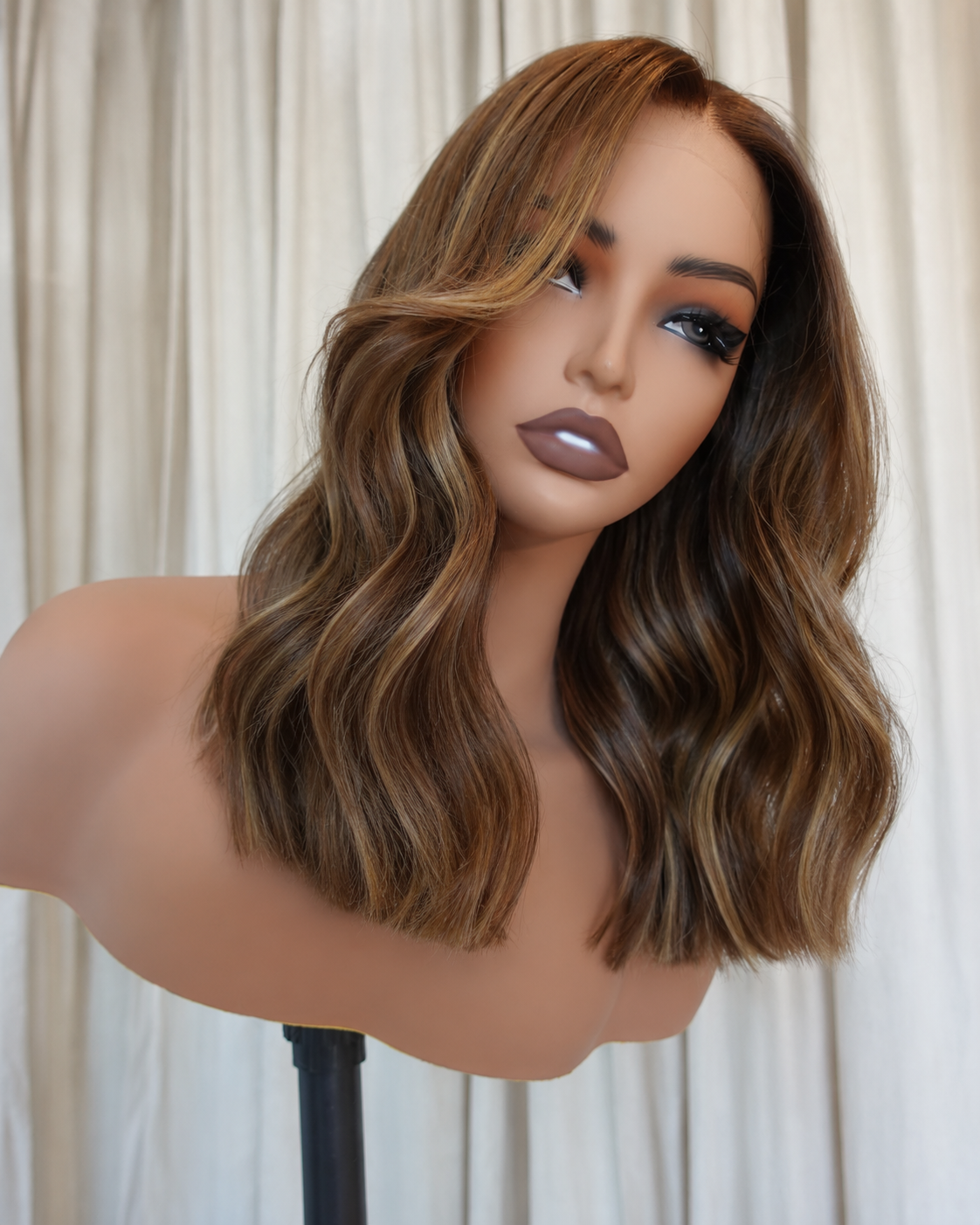 LOUISE 14 INCH - Chocolate Brown - Human Hair Wig
