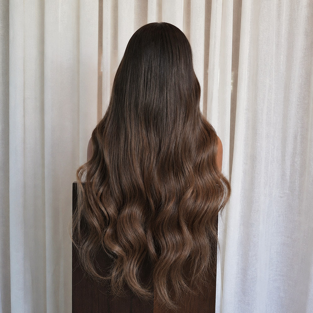 KYLE 26 INCH - Darkest Brown - Human Hair Wig