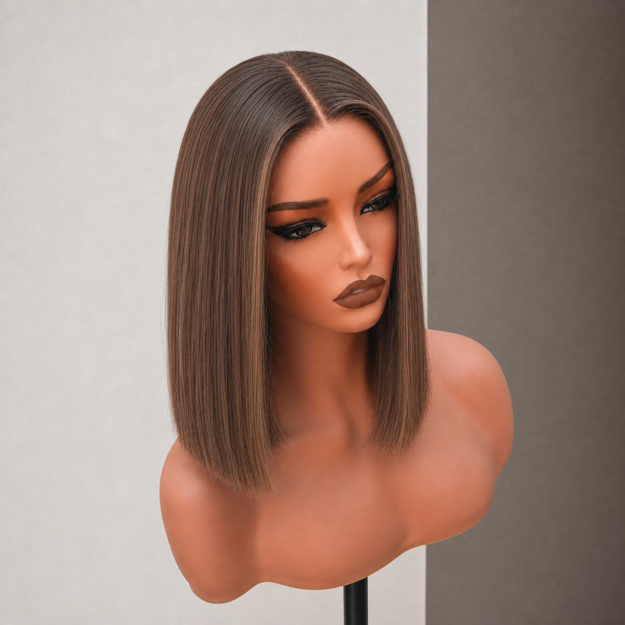 TEDDY 14 INCH - Brown Human - Hair Wig