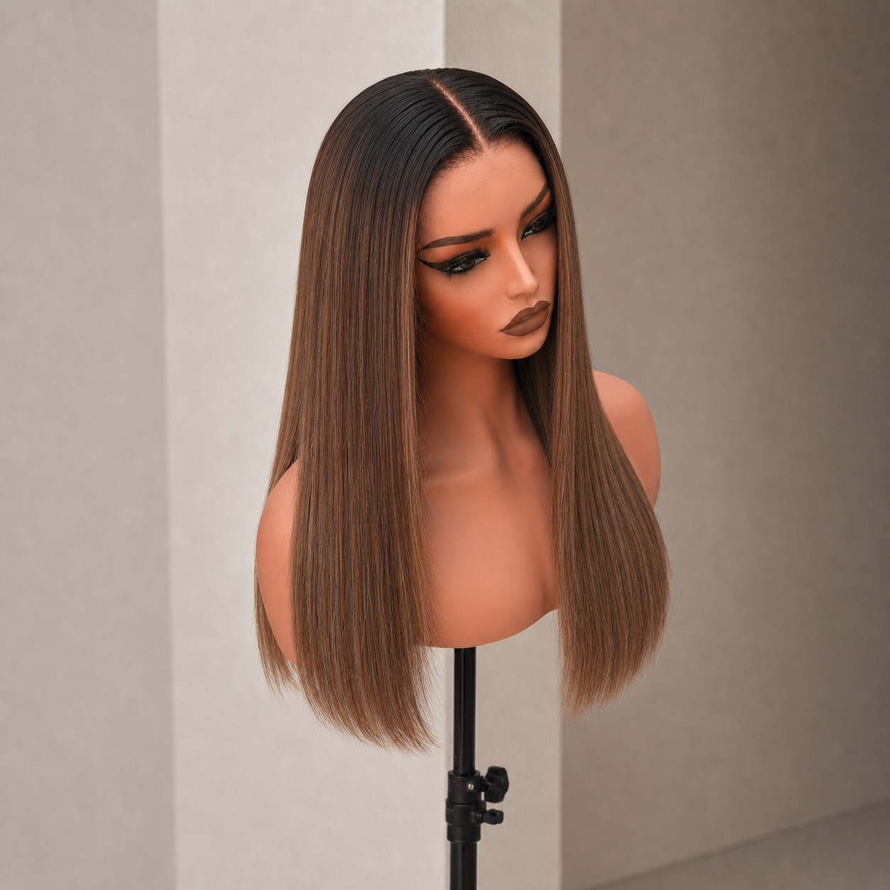 TIARNA 18 INCH - Brown - Human Hair Wig