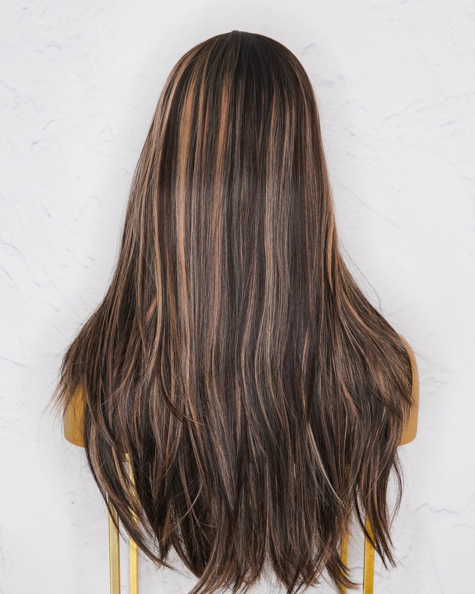 ABIGAIL Brown Ombre Lace Front Wig - Milk & Honey Wigs