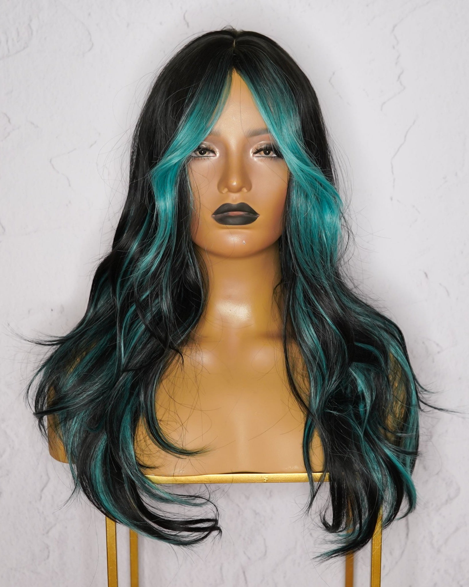 ALEXA Blue Fringe Wig - Milk & Honey Wigs