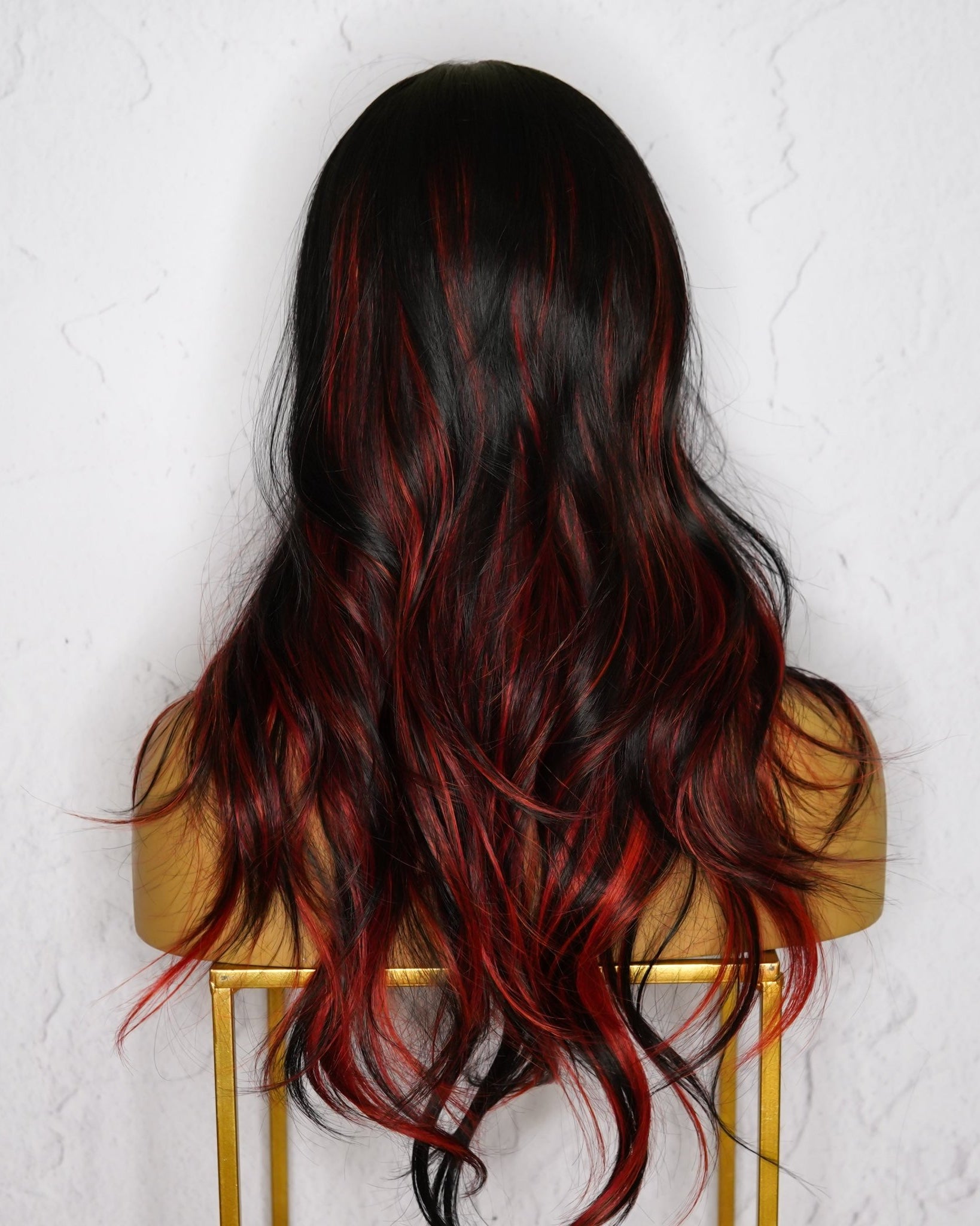 ALEXA Red Fringe Wig - Milk & Honey Wigs