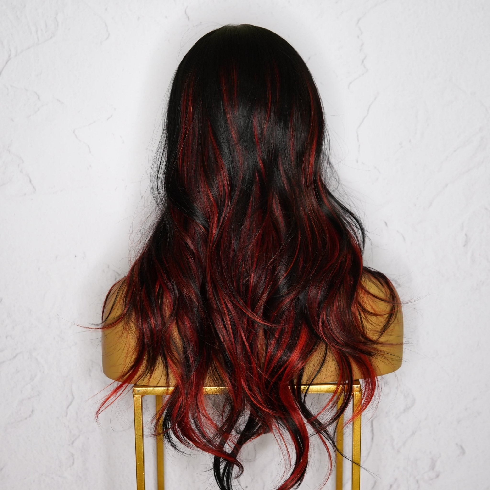 ALEXA Red Fringe Wig - Milk & Honey Wigs