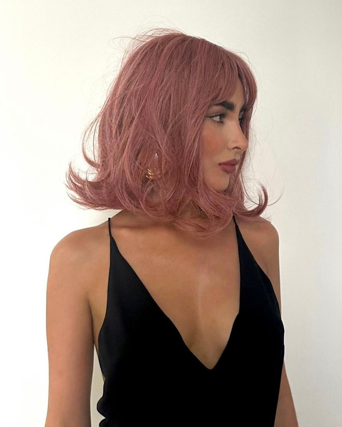 ANIME Mauve Fringe Wig - Milk & Honey Wigs