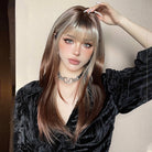 Ash Blonde and Chestnut Brown Layered Wig - MARKETPLACE - Milk & Honey Wigs