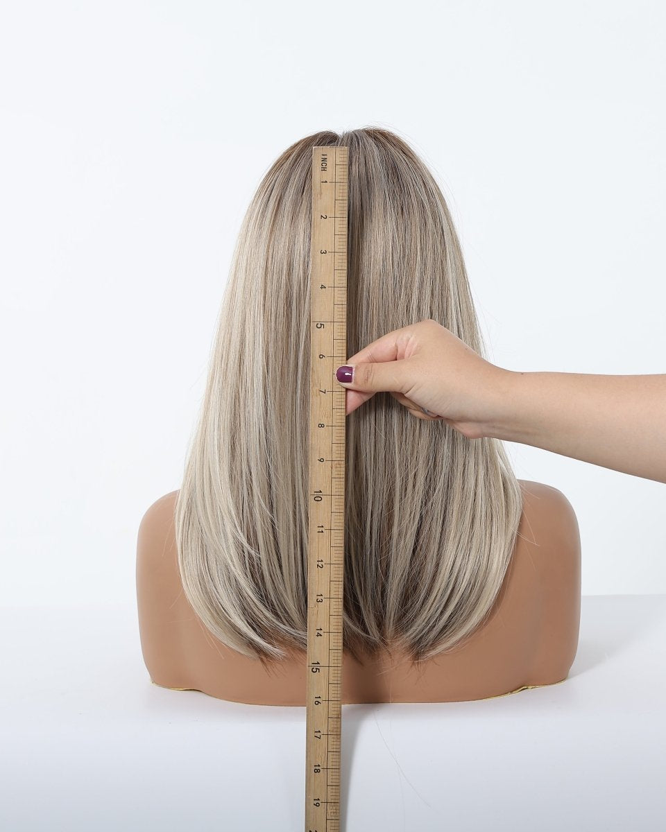 Ash Blonde Balayage with Layers Wig - MARKETPLACE - Milk & Honey Wigs