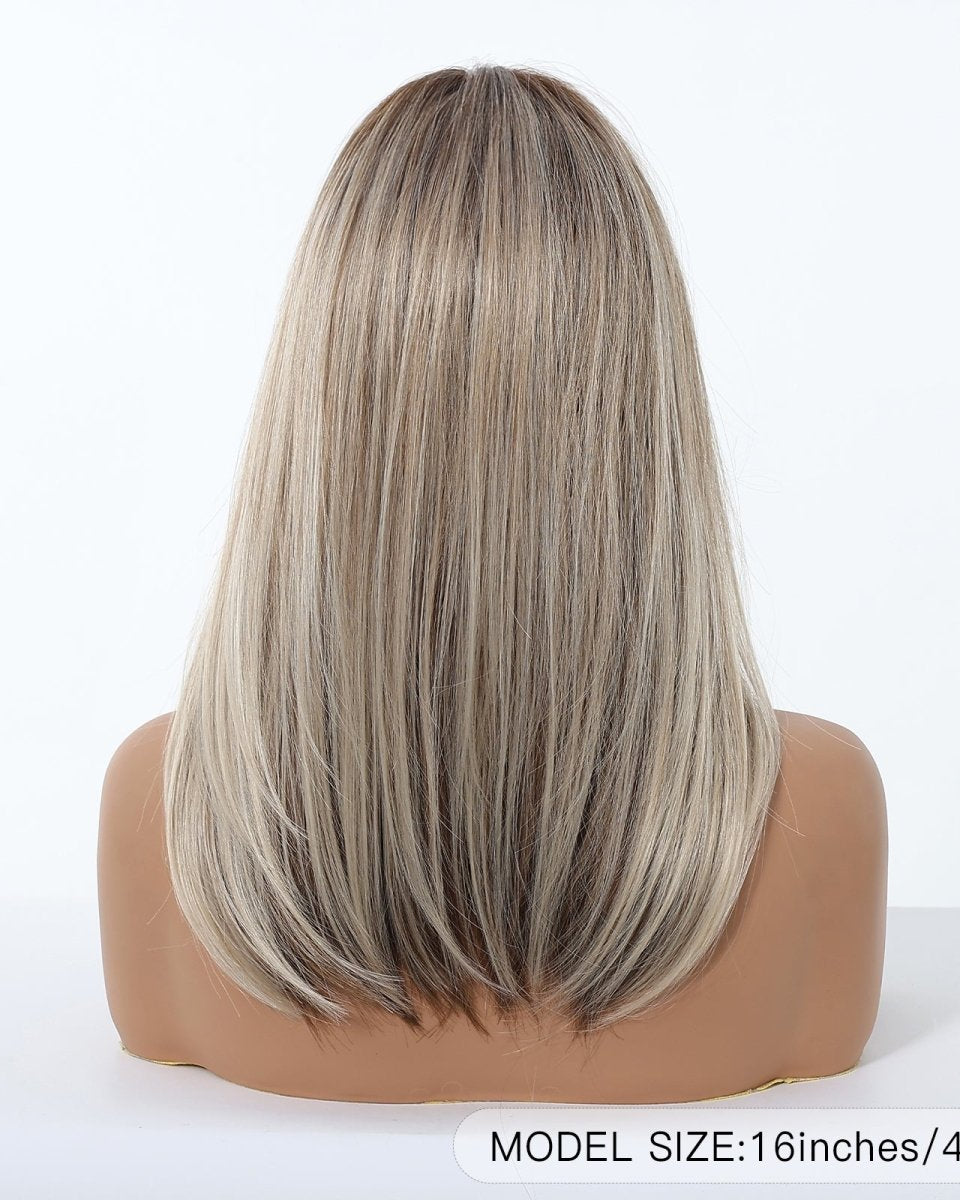 Ash Blonde Balayage with Layers Wig - MARKETPLACE - Milk & Honey Wigs
