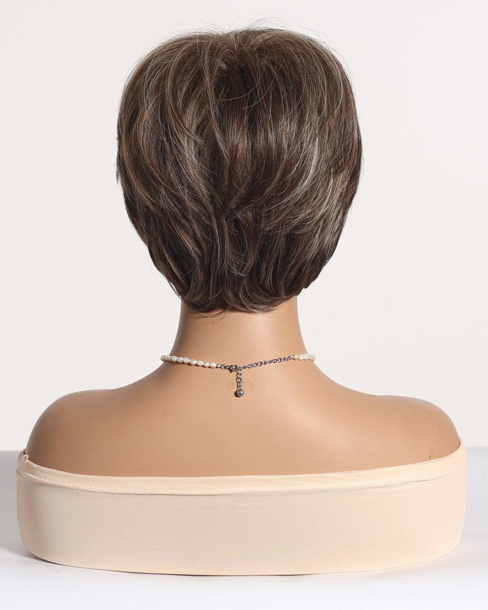 Ash Brown Layered Pixie Cut Wig - MARKETPLACE - Milk & Honey Wigs