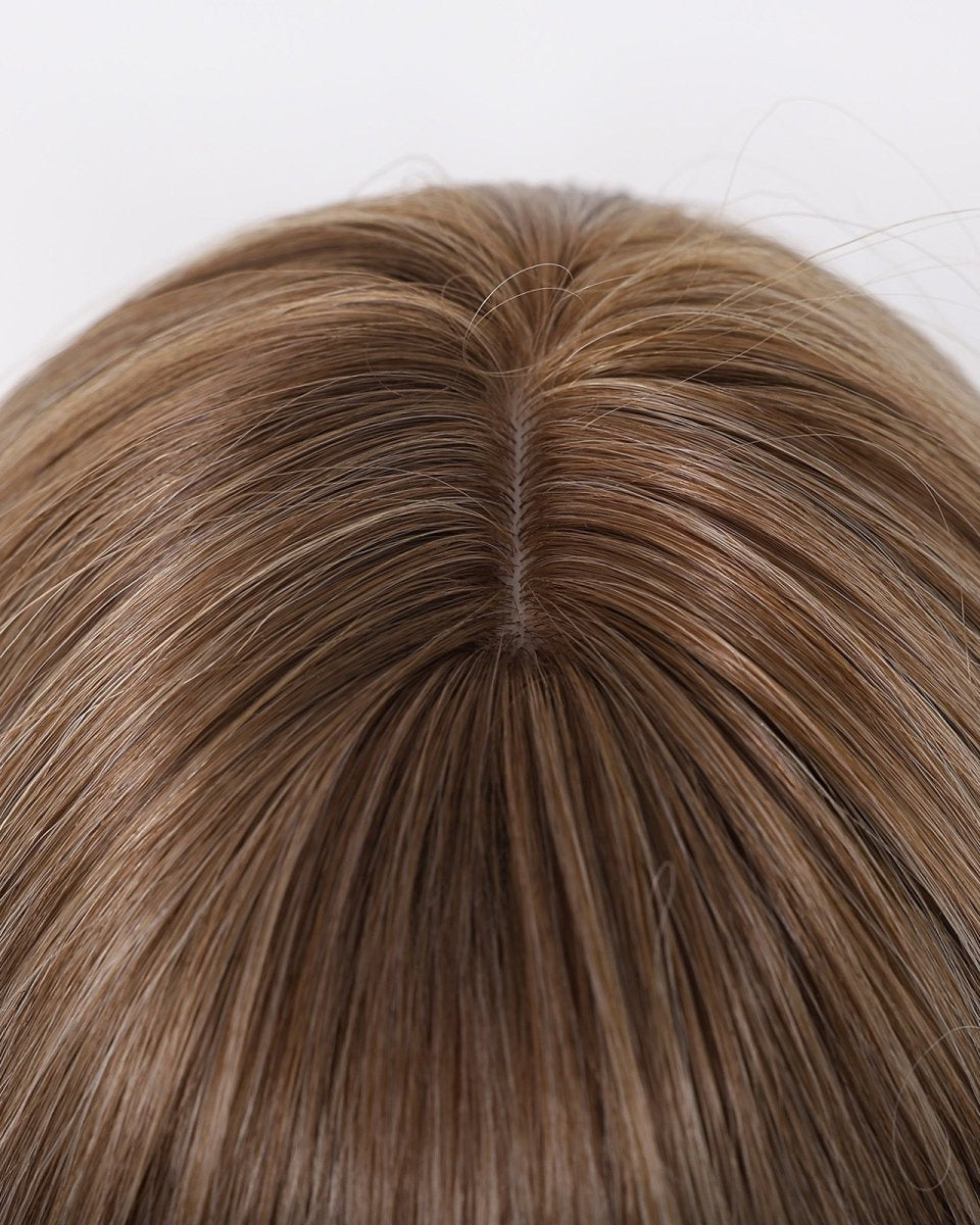 Ash Brown Straight Wig with Full Fringe - MARKETPLACE - Milk & Honey Wigs