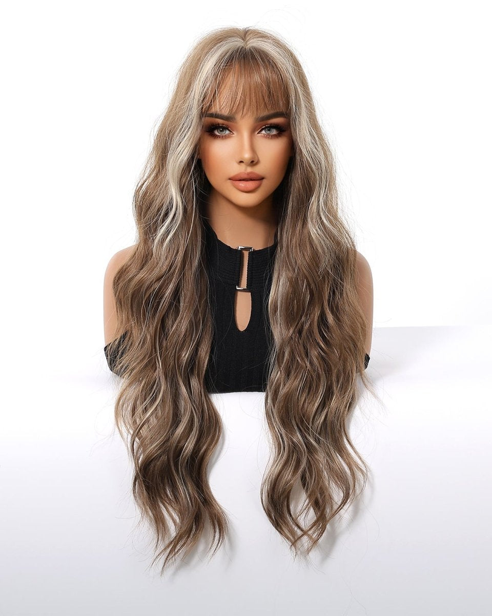 Ash Brown Wavy Wig - MARKETPLACE - Milk & Honey Wigs
