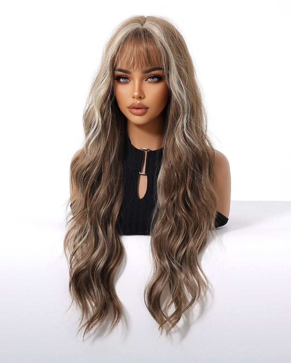 Ash Brown Wavy Wig - MARKETPLACE - Milk & Honey Wigs