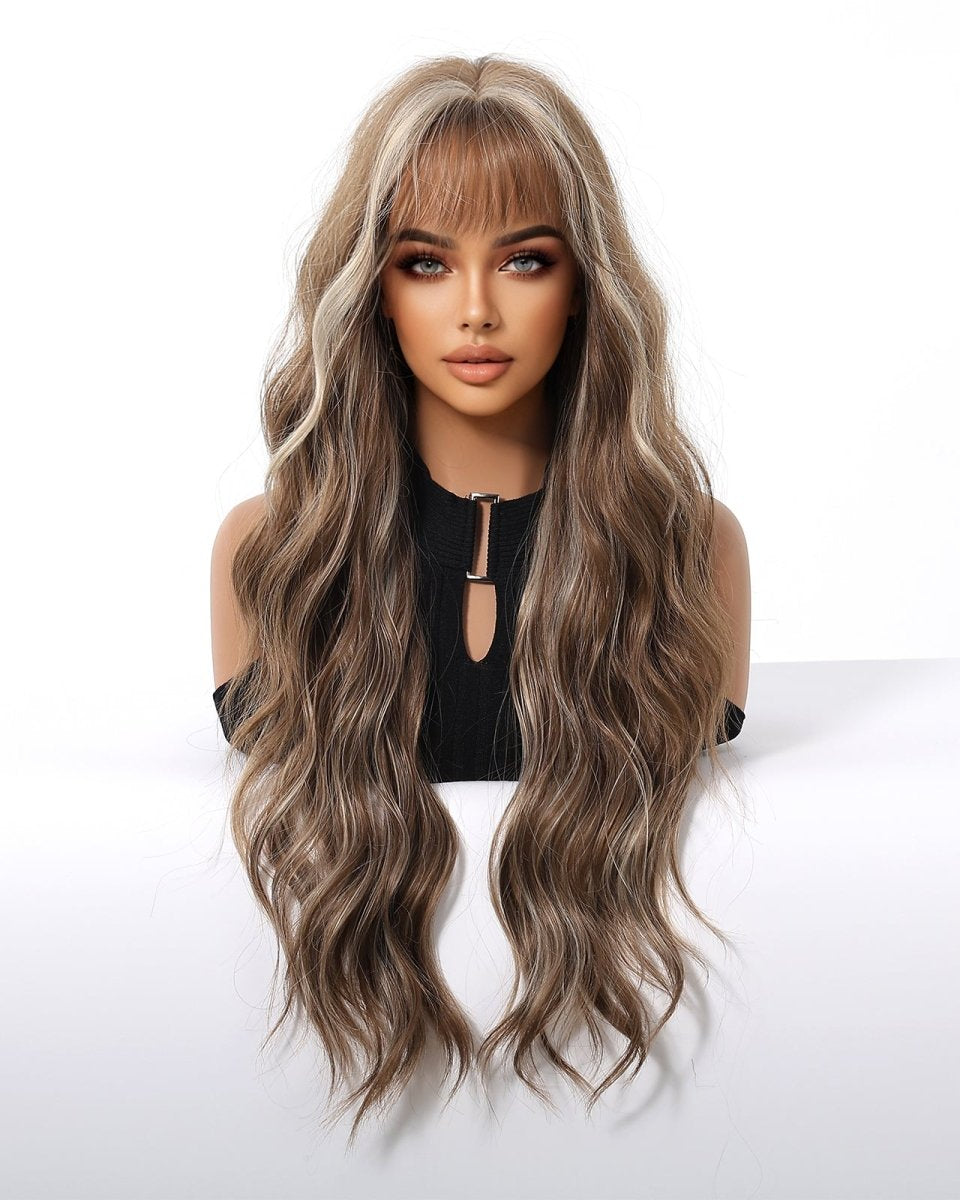 Ash Brown Wavy Wig - MARKETPLACE - Milk & Honey Wigs