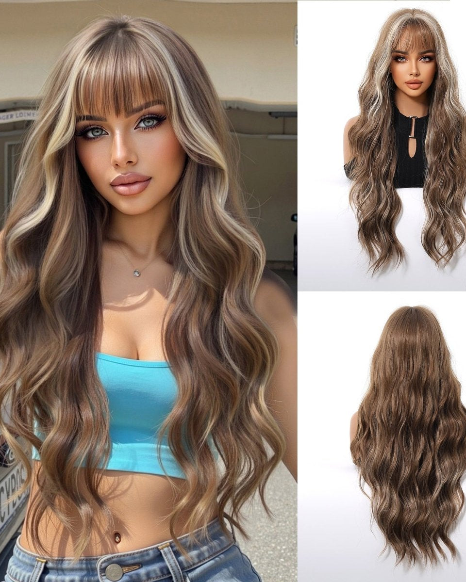Ash Brown Wavy Wig - MARKETPLACE - Milk & Honey Wigs
