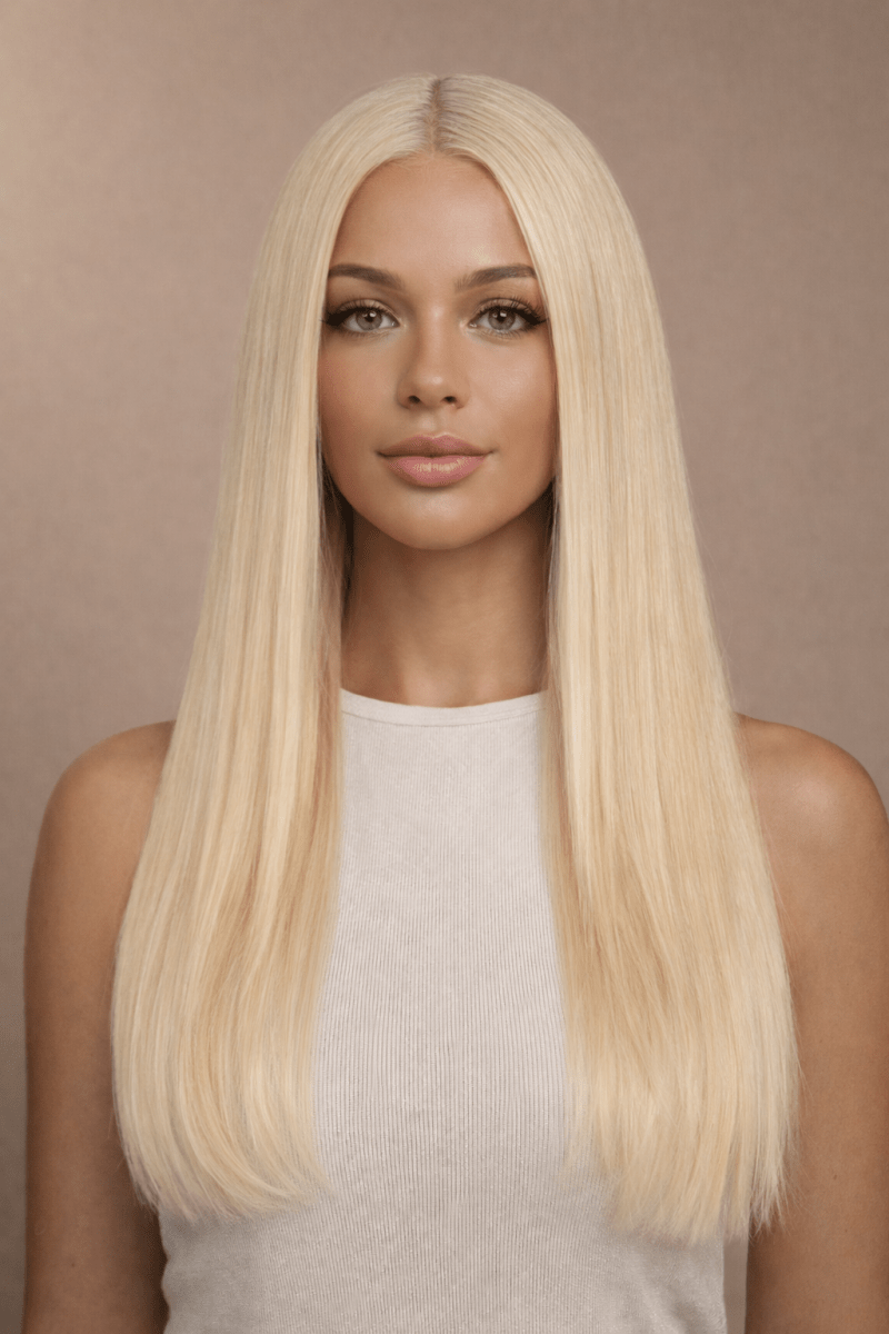 ASHANTI - Blonde - Human Hair Wig | Blonde, 22 Inch, 13x6 Lace Front, Human Hair | Milk & Honey Wigs