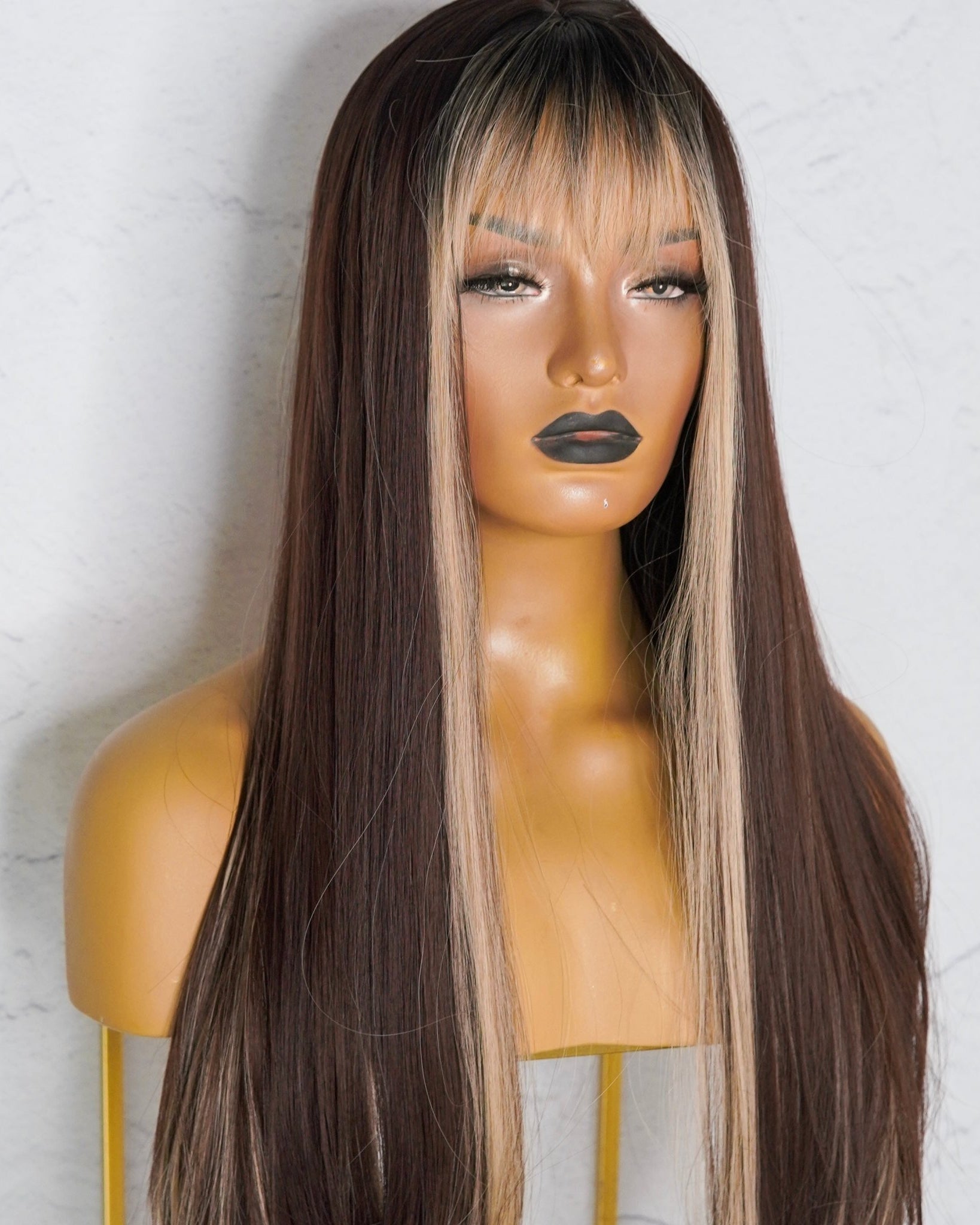 AVERY MOCHA Fringe Wig - Milk & Honey Wigs