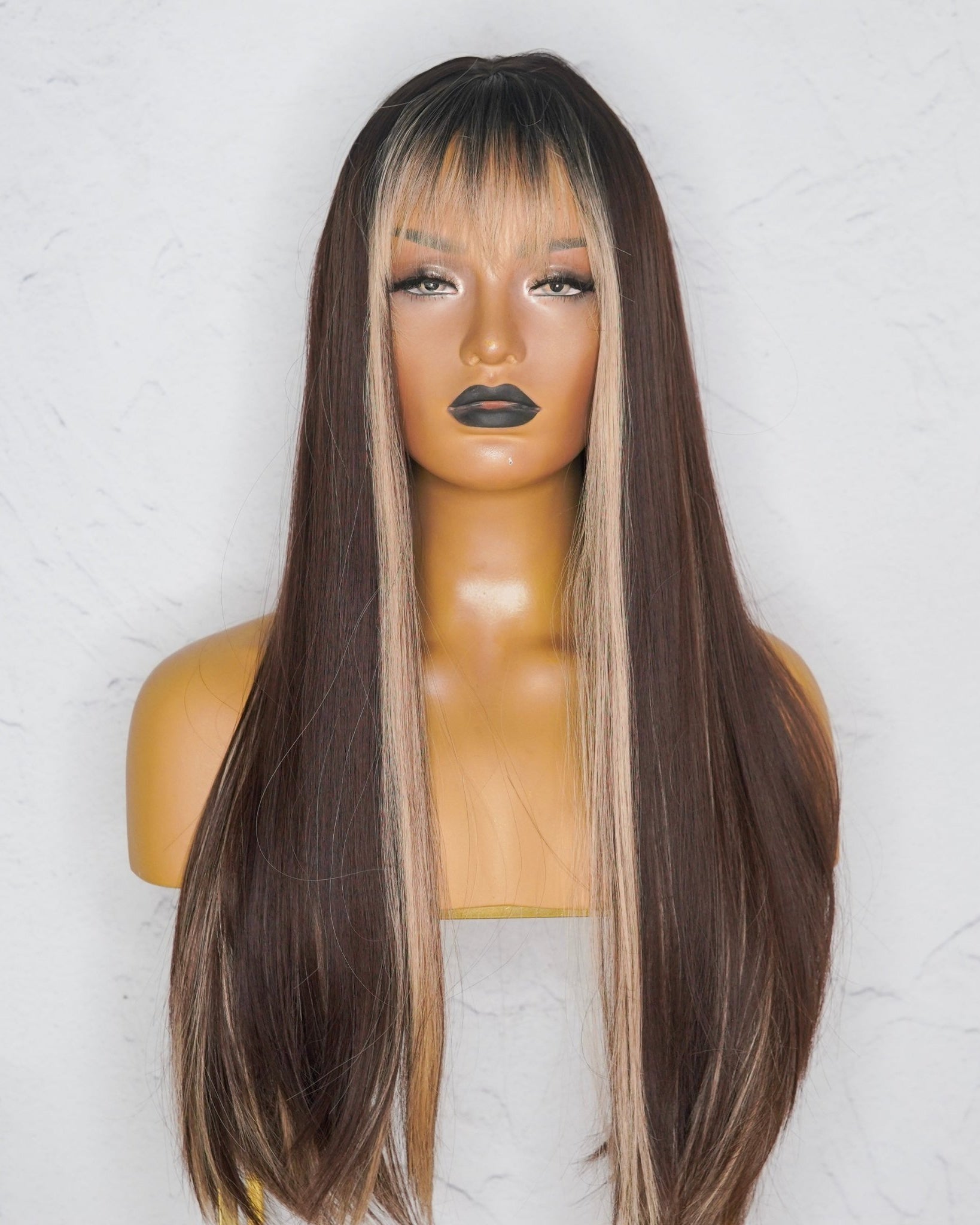 AVERY MOCHA Fringe Wig - Milk & Honey Wigs