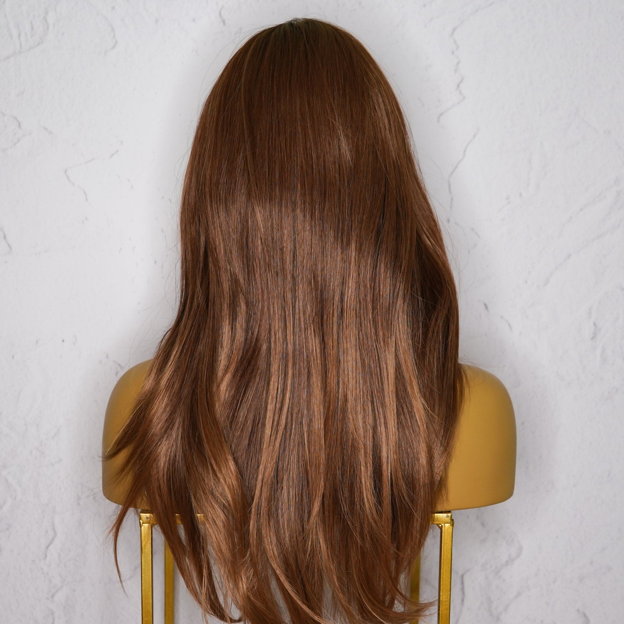 BELAIR - Ombre Brown - Lace Front Wig | Brown, 22 Inch, T-Part Lace Front, Synthetic Hair | Milk & Honey Wigs