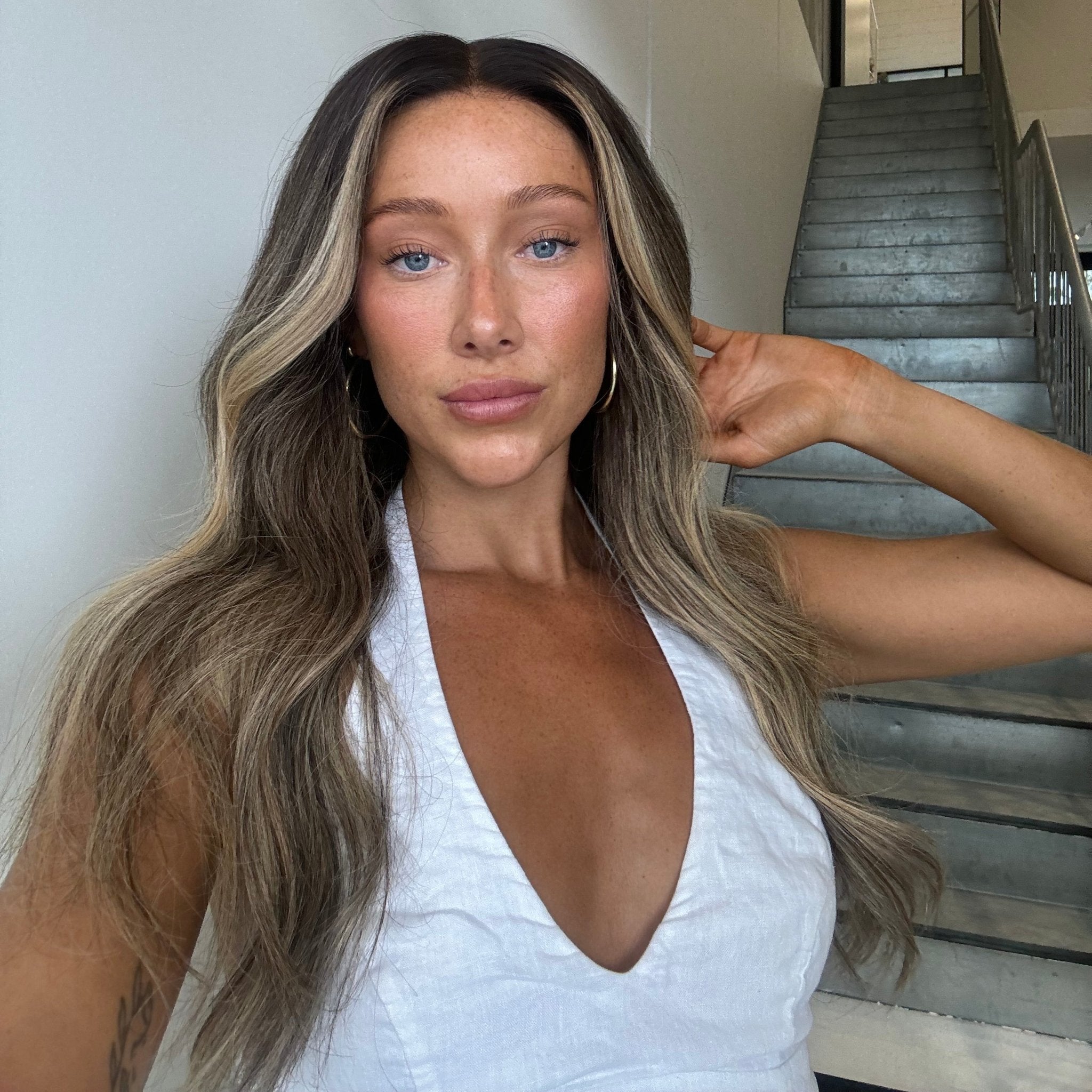 BIA - Ombre Brown - Human Hair Wig | Brown, 22 Inch, 13x6 Lace Front, Human Hair | Milk & Honey Wigs