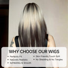 Black and Platinum Blonde Split Wig - MARKETPLACE - Milk & Honey Wigs