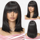 Black Mid - Length Wig - MARKETPLACE - Milk & Honey Wigs