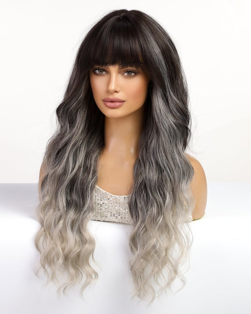 Black to Silver Ombre Wig - MARKETPLACE - Milk & Honey Wigs