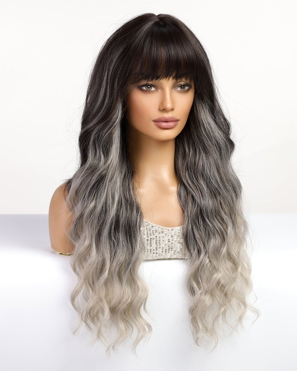 Black to Silver Ombre Wig - MARKETPLACE - Milk & Honey Wigs