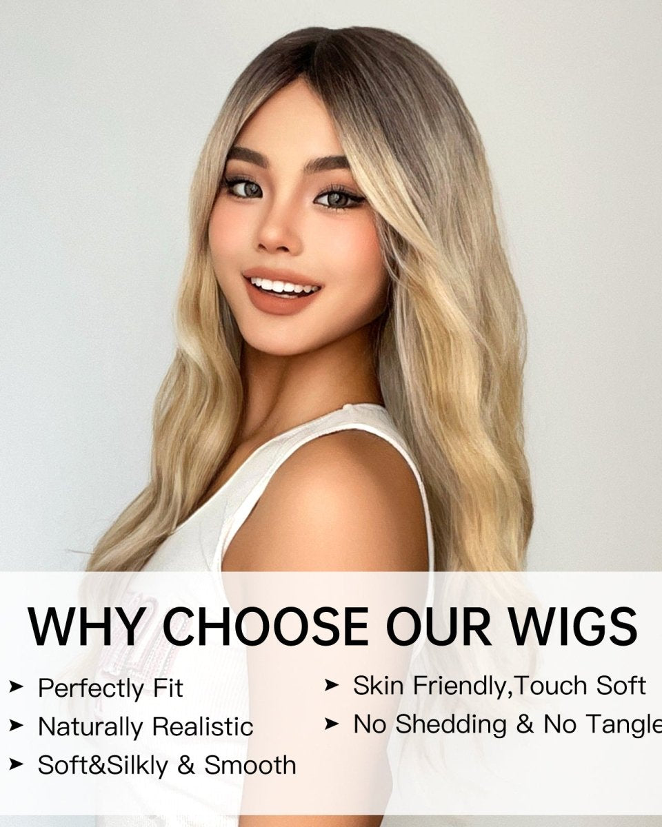 Blonde Ombre Wavy Wig - MARKETPLACE - Milk & Honey Wigs