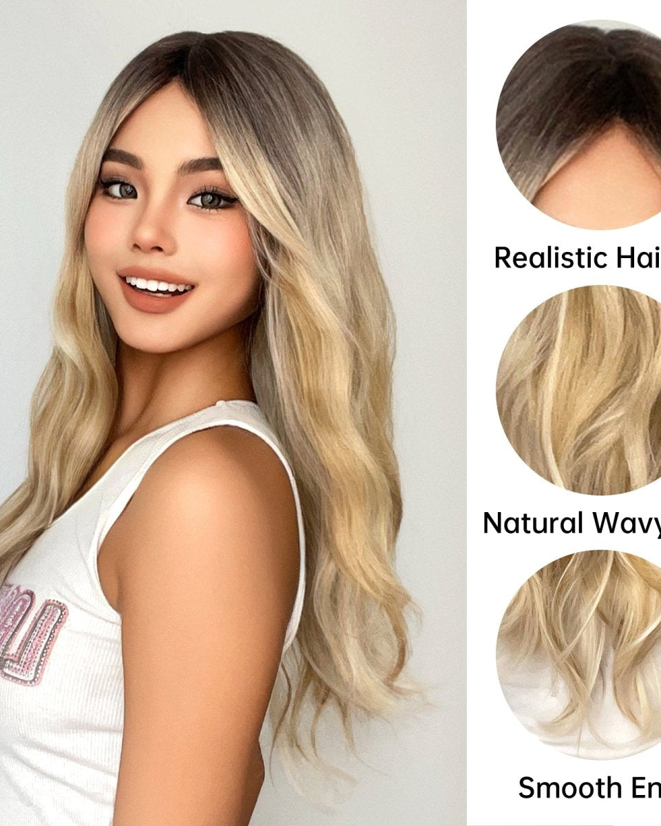Blonde Ombre Wavy Wig - MARKETPLACE - Milk & Honey Wigs