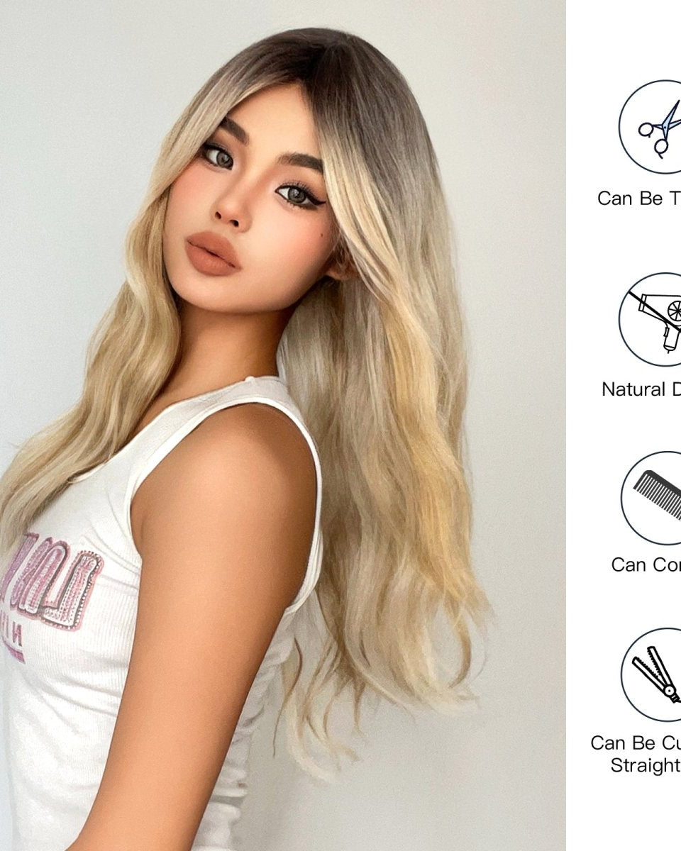 Blonde Ombre Wavy Wig - MARKETPLACE - Milk & Honey Wigs