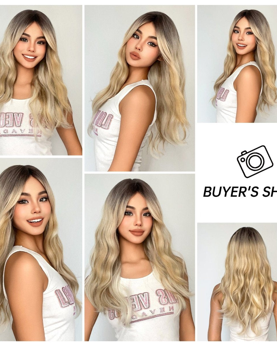 Blonde Ombre Wavy Wig - MARKETPLACE - Milk & Honey Wigs