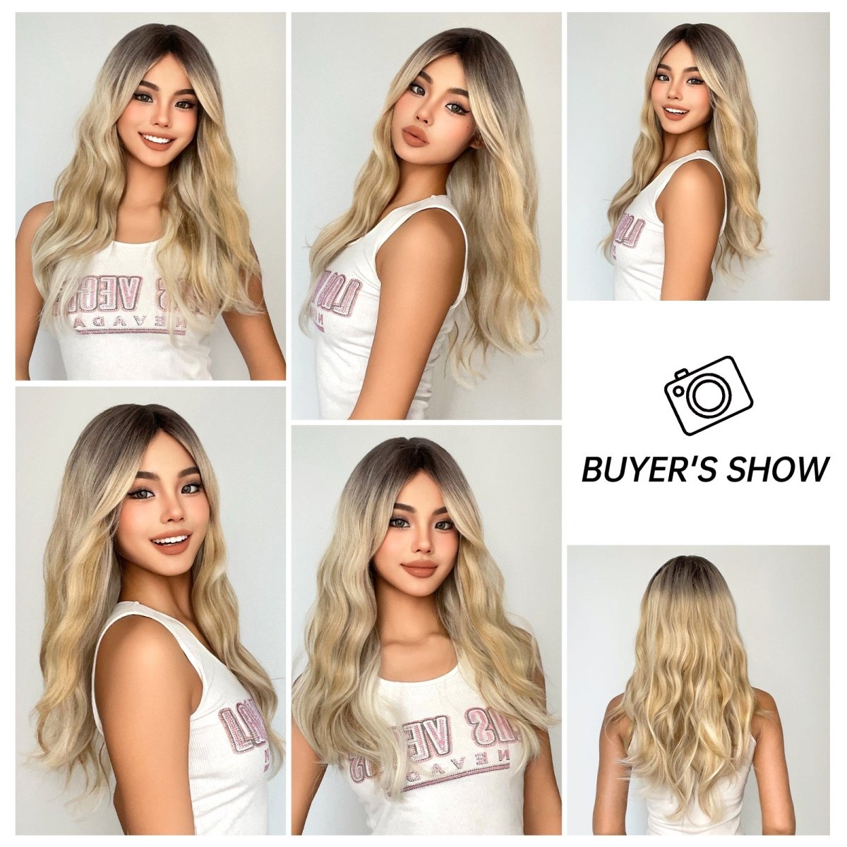 Blonde Ombre Wavy Wig - MARKETPLACE - Milk & Honey Wigs