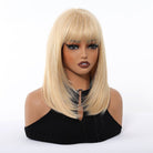 Blonde Straight with Full Fringe Wig - MARKETPLACE - Milk & Honey Wigs