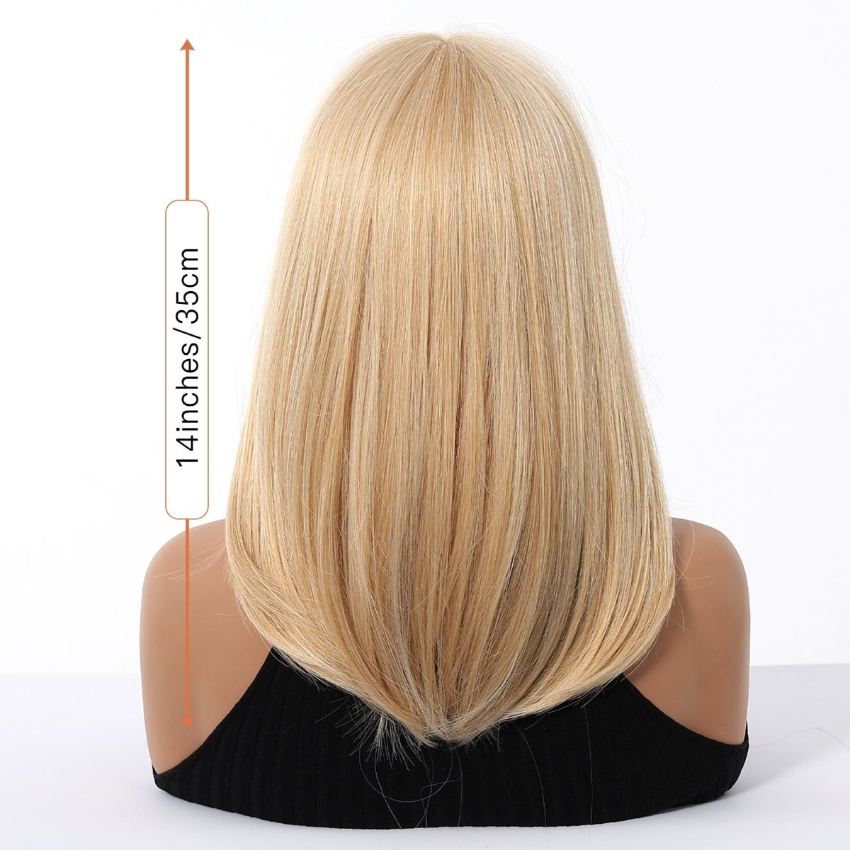 Blonde Straight with Full Fringe Wig - MARKETPLACE - Milk & Honey Wigs