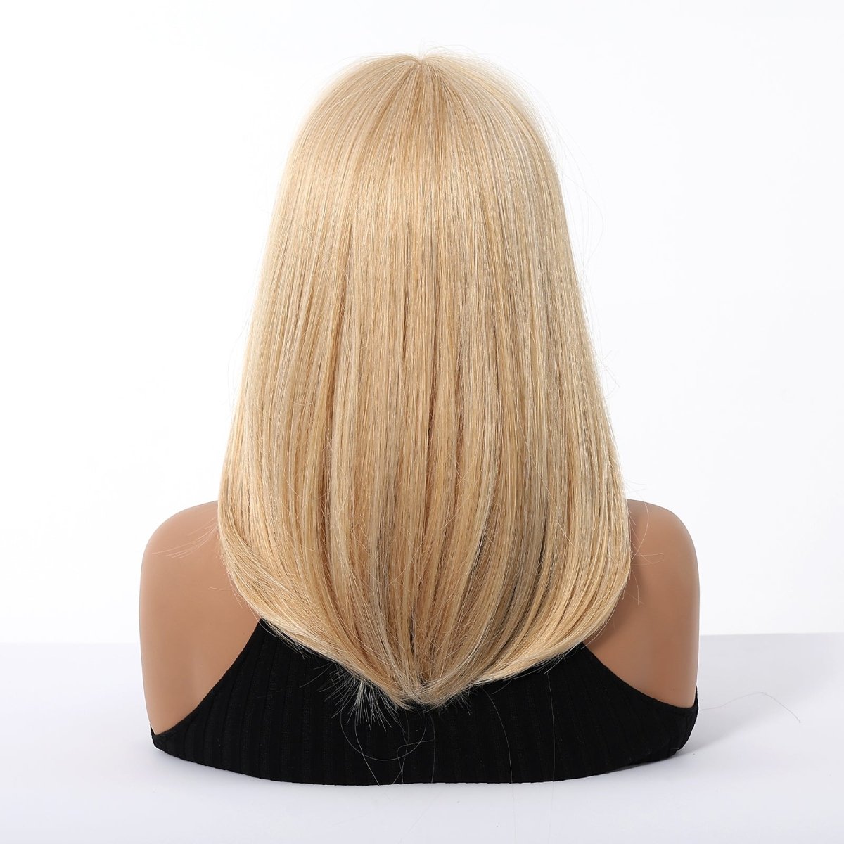 Blonde Straight with Full Fringe Wig - MARKETPLACE - Milk & Honey Wigs