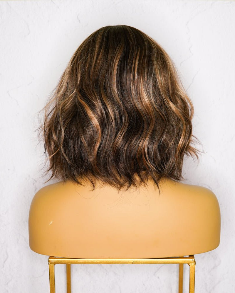 BOBBY Ombre Brown Lace Front Wig - Milk & Honey Wigs