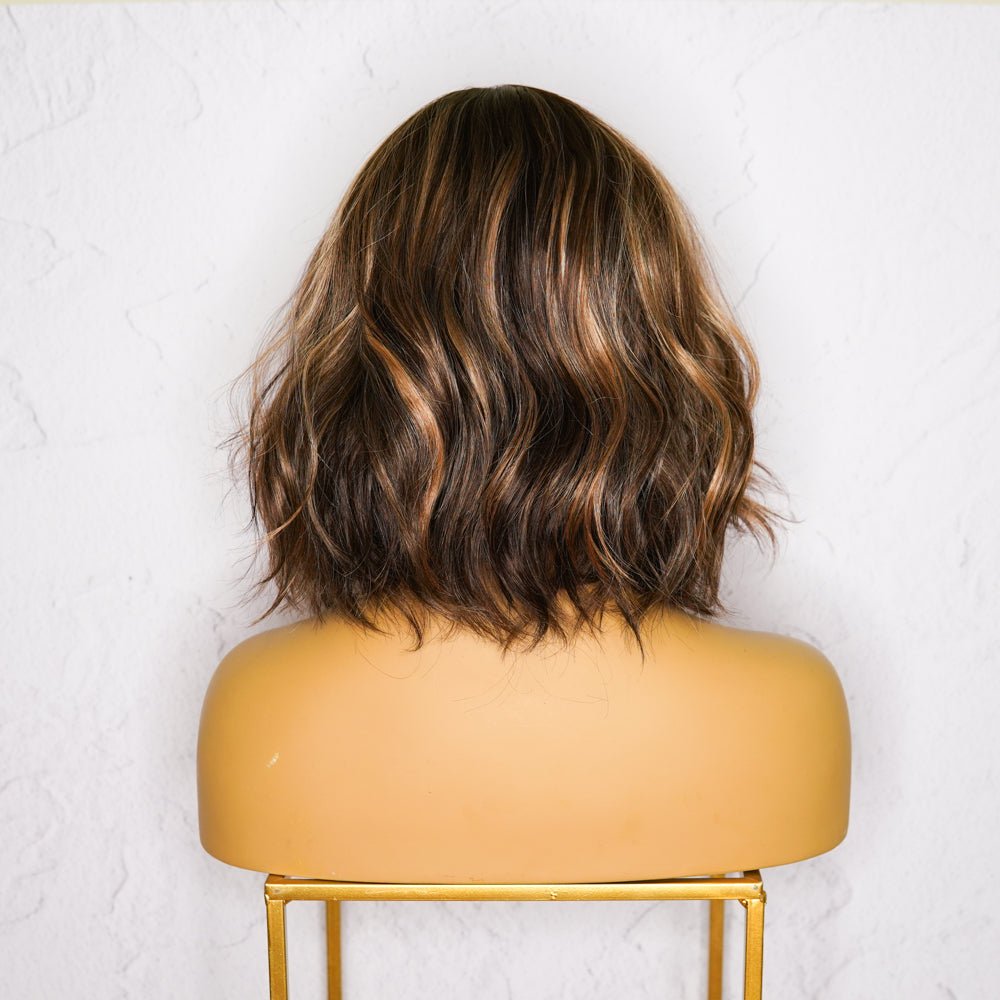 BOBBY Ombre Brown Lace Front Wig - Milk & Honey Wigs