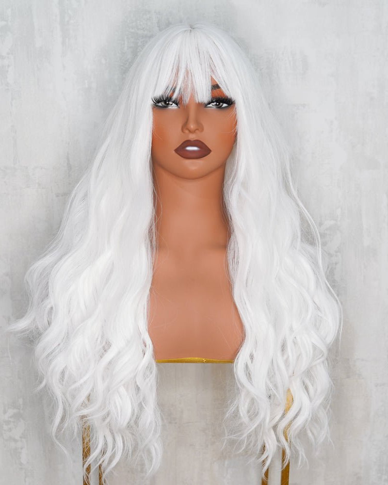 BONNIE White Fringe Wig - Milk & Honey Wigs