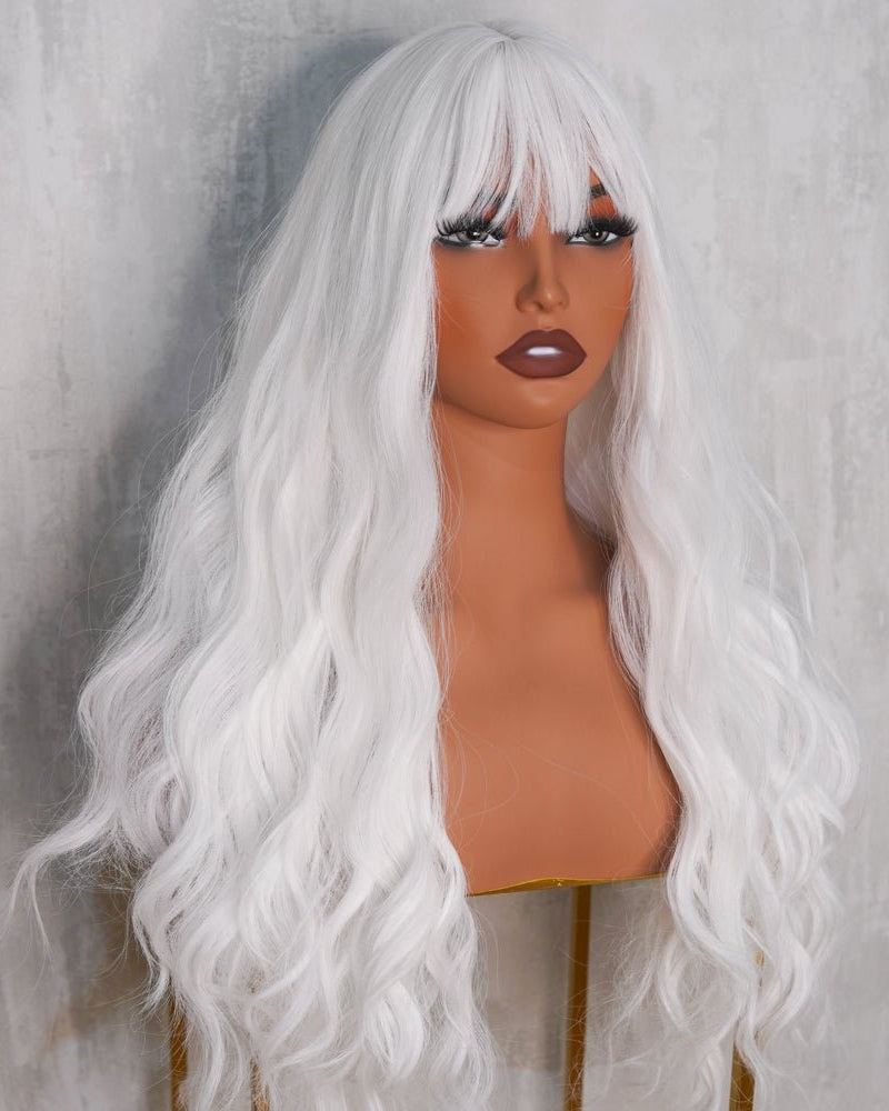 BONNIE White Fringe Wig - Milk & Honey Wigs