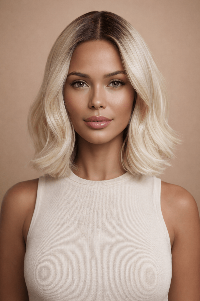 BRIELLA - Ombre Blonde - Lace Front Wig - Milk & Honey Wigs