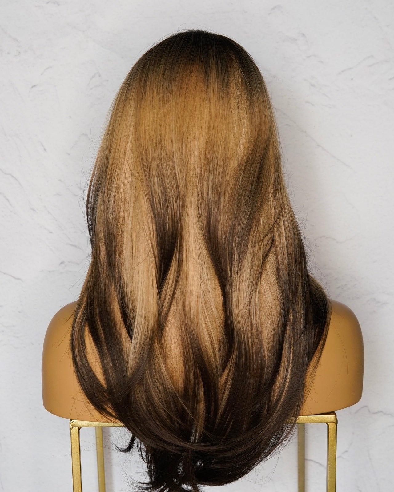 BROOKLYN Ombre Blonde Fringe Wig - Milk & Honey Wigs
