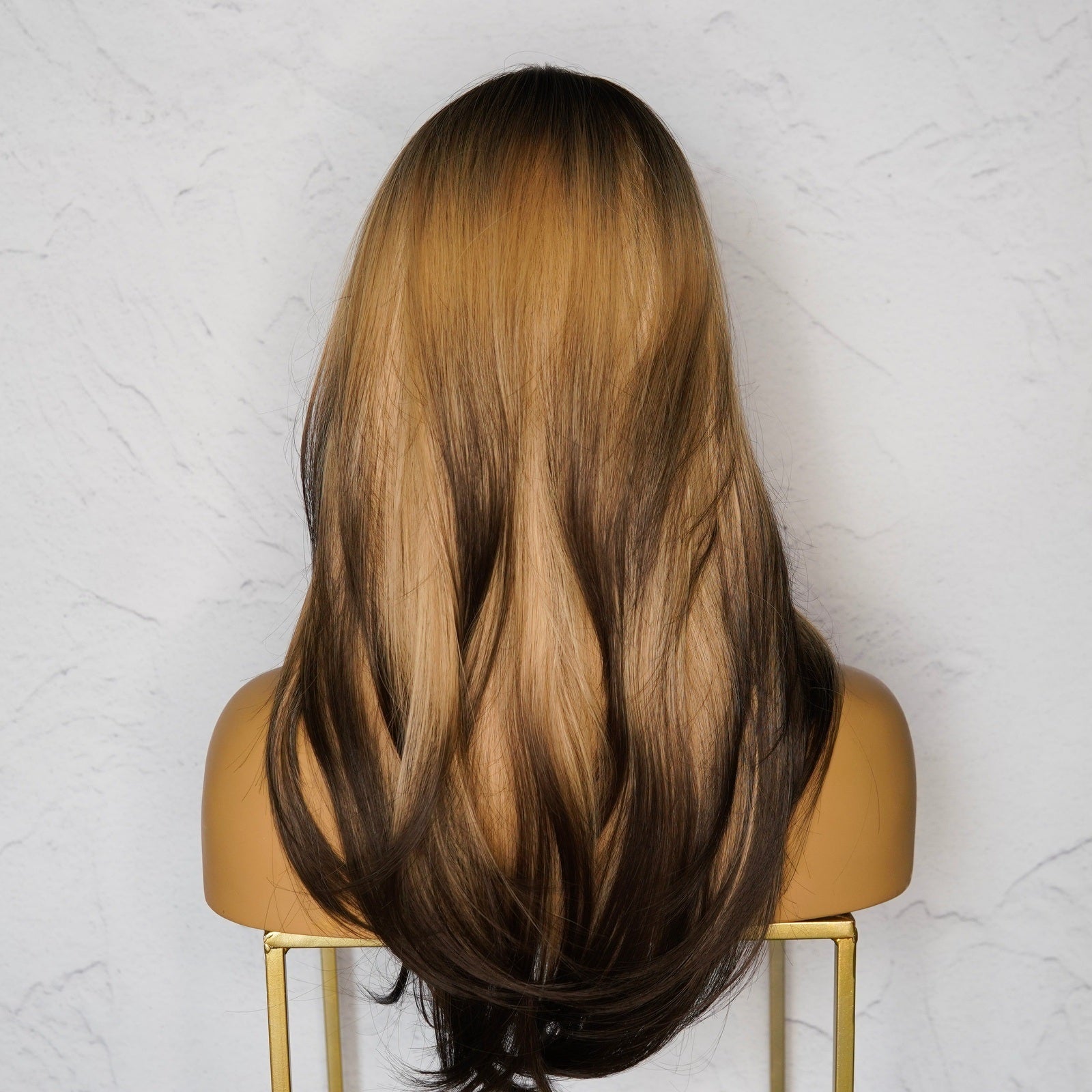 BROOKLYN Ombre Blonde Fringe Wig - Milk & Honey Wigs