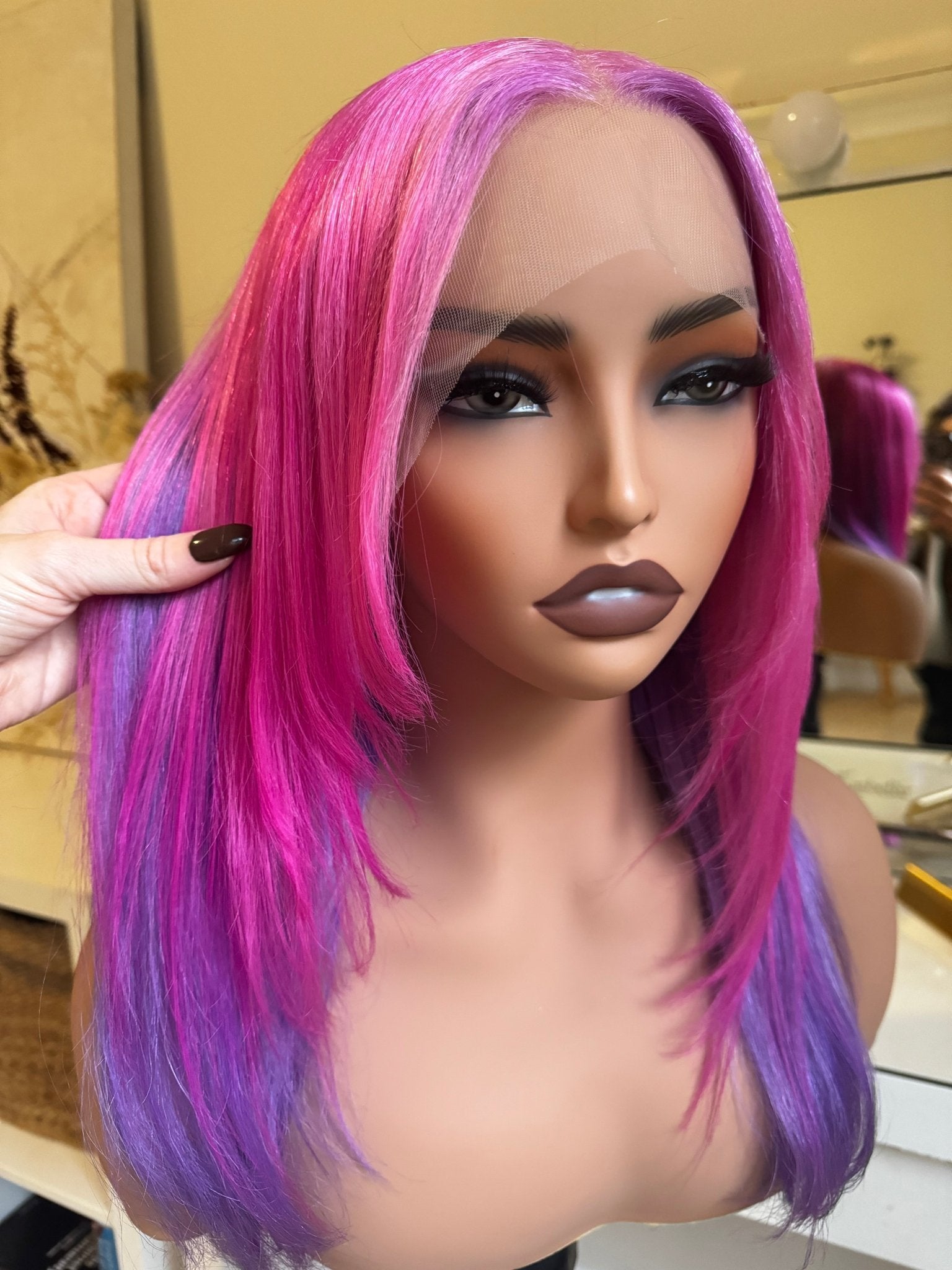 BUBBLE 13x4 Human Hair Lace Front Wig **READY TO SHIP** - Milk & Honey Wigs