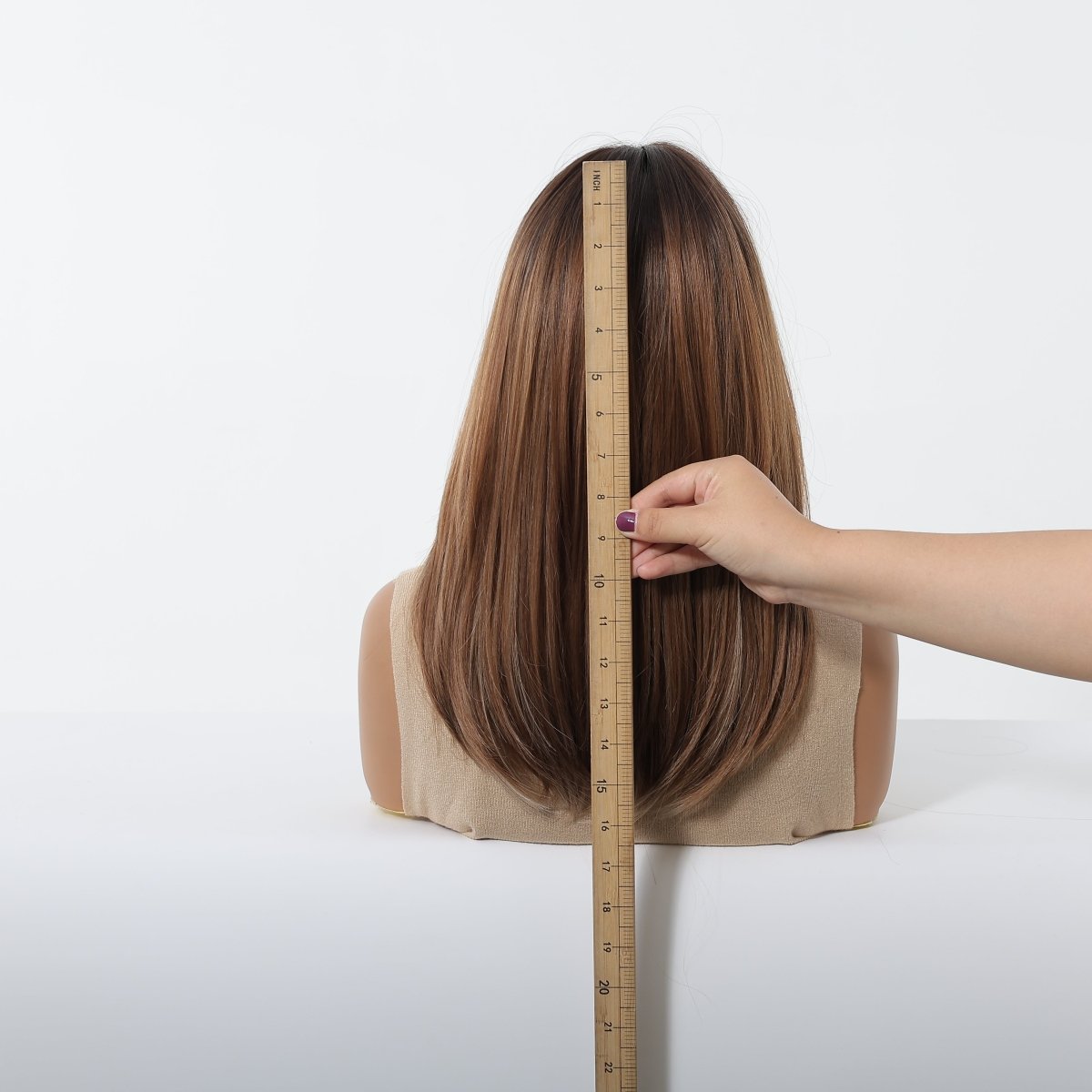 Caramel Brown with Ash Blonde Highlight Wig - MARKETPLACE - Milk & Honey Wigs