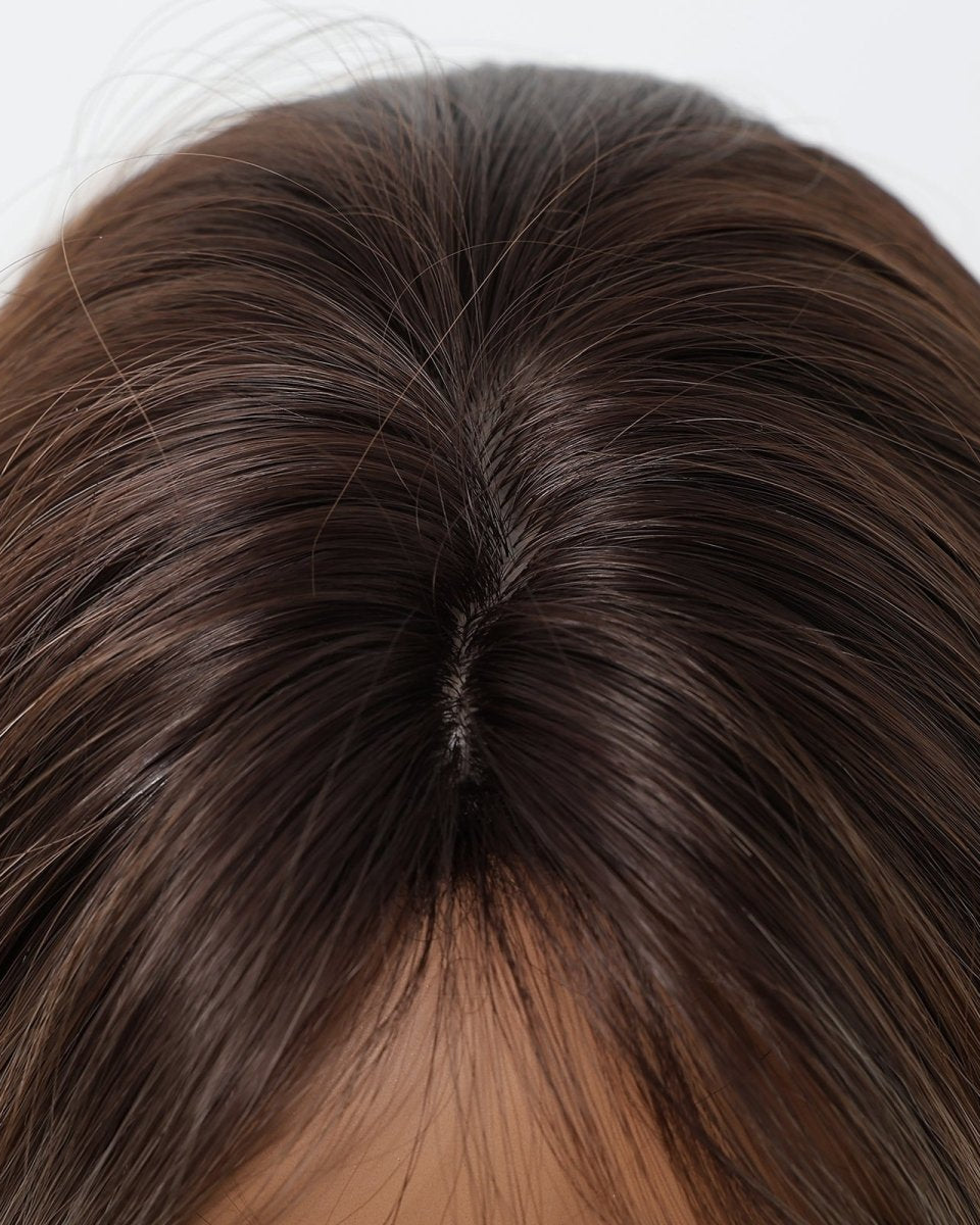 Caramel Brown with Ash Blonde Highlight Wig - MARKETPLACE - Milk & Honey Wigs