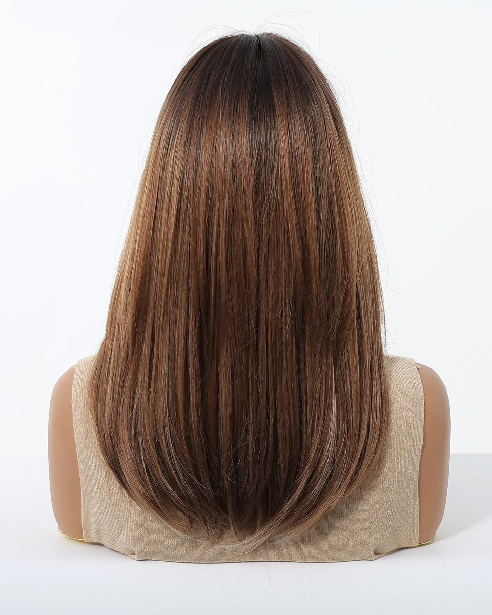 Caramel Brown with Ash Blonde Highlight Wig - MARKETPLACE - Milk & Honey Wigs
