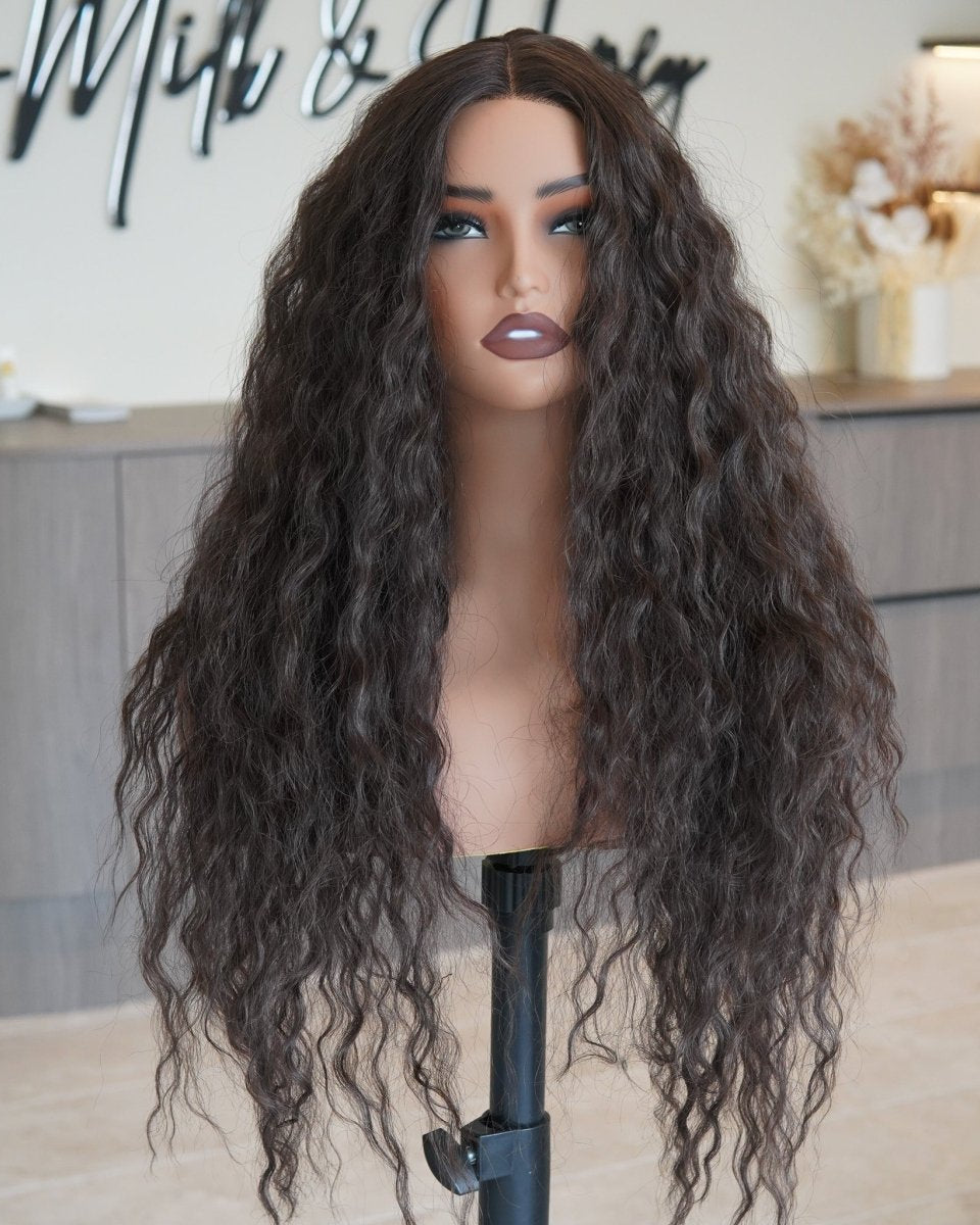CARLY Brown Curl Lace Front Wig - Milk & Honey Wigs