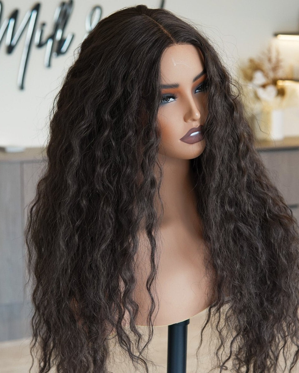 CARLY Brown Curl Lace Front Wig - Milk & Honey Wigs