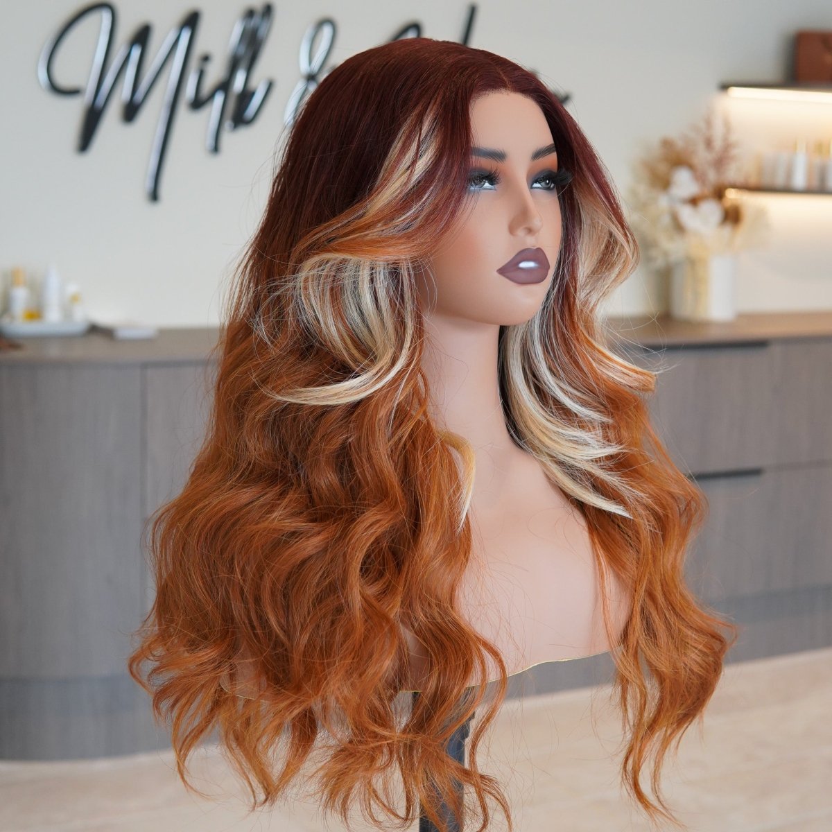 CELESTE Ginger Lace Front Wig - Milk & Honey Wigs